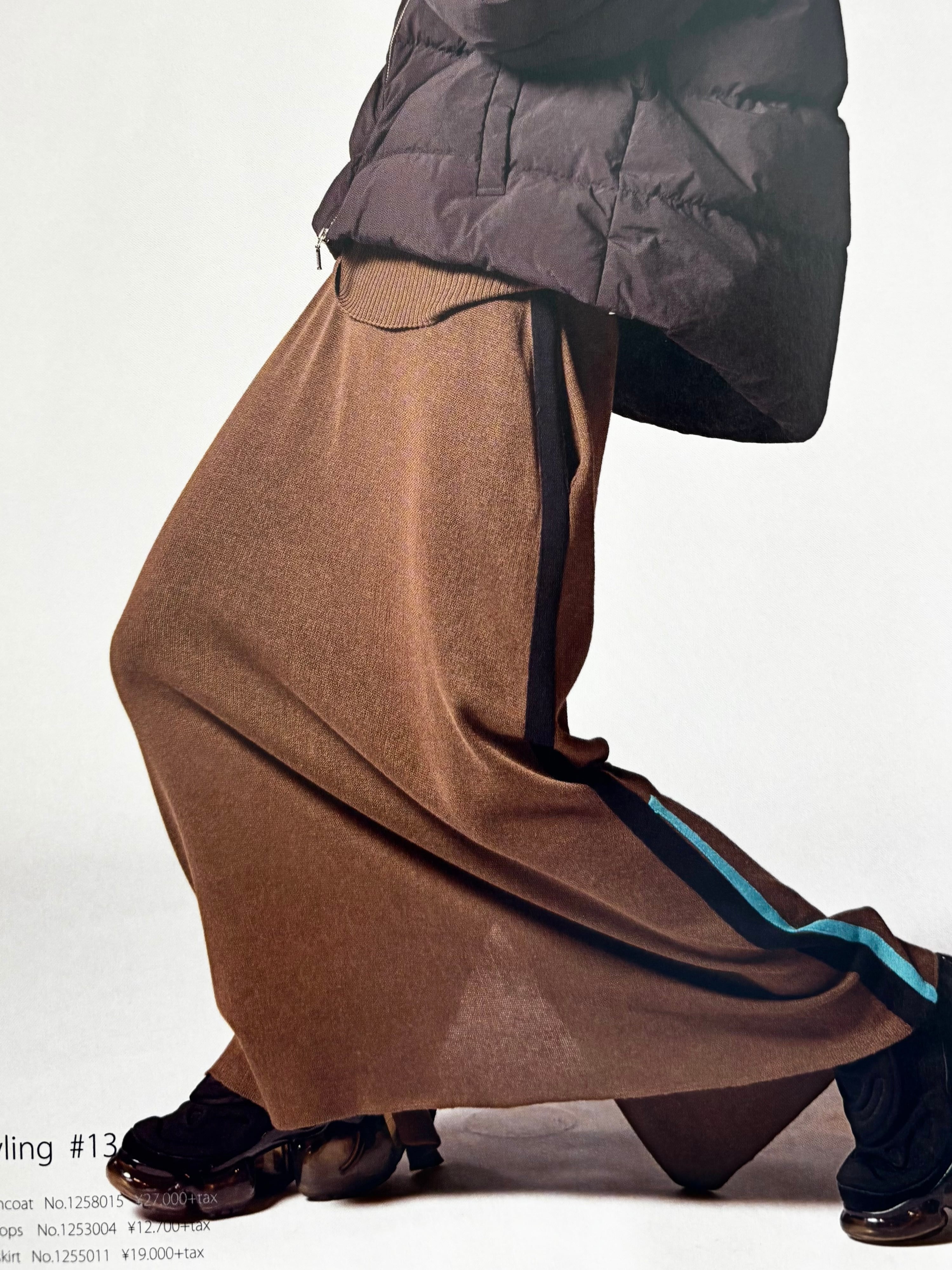 サイドラインロングスカート/NO.1255011