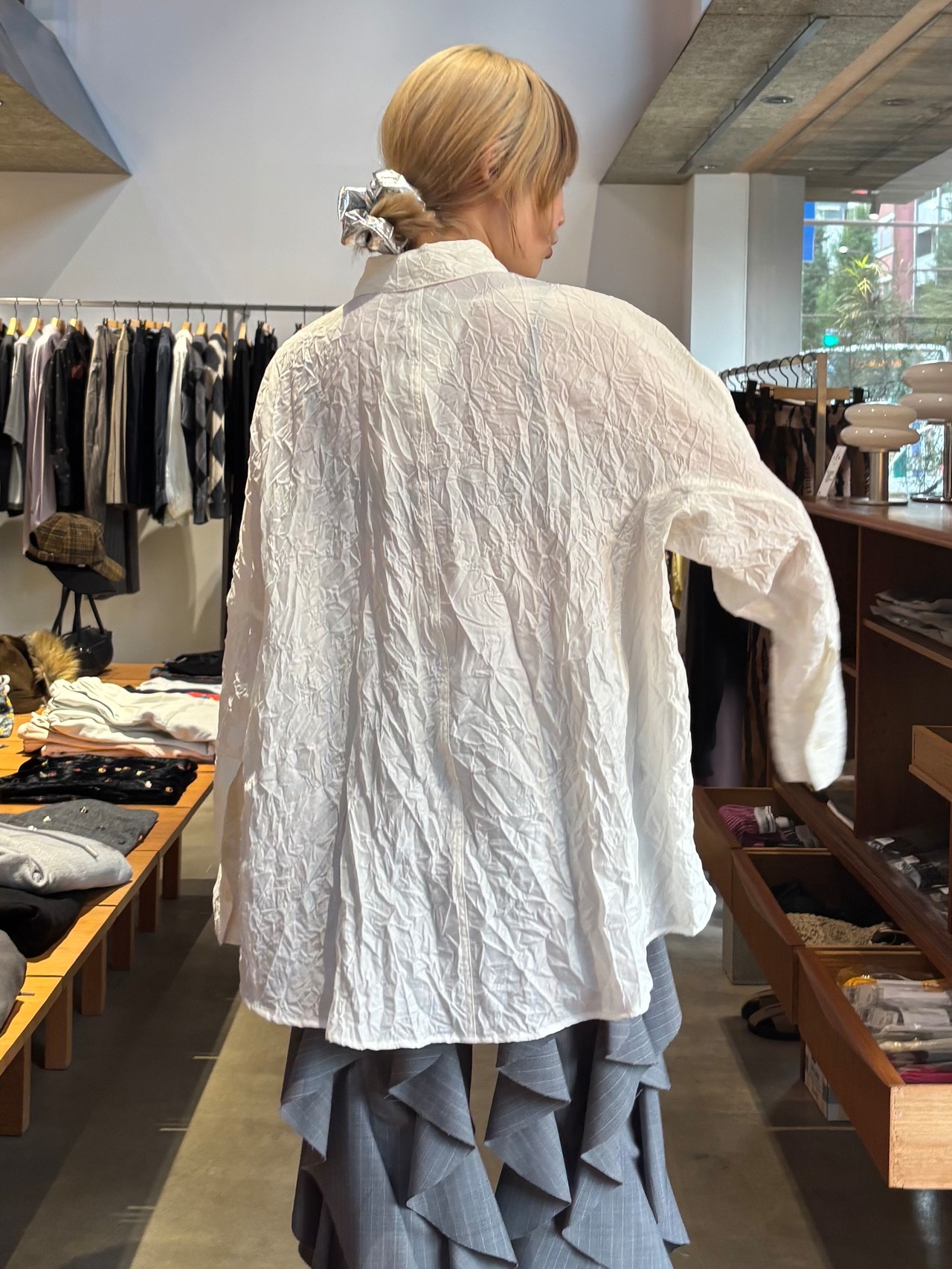 【26AW | WOMEN】BELPER  ベルパー / シャツ / ROUNDED WRINKLE SHIRT 2514-1126C - 10
