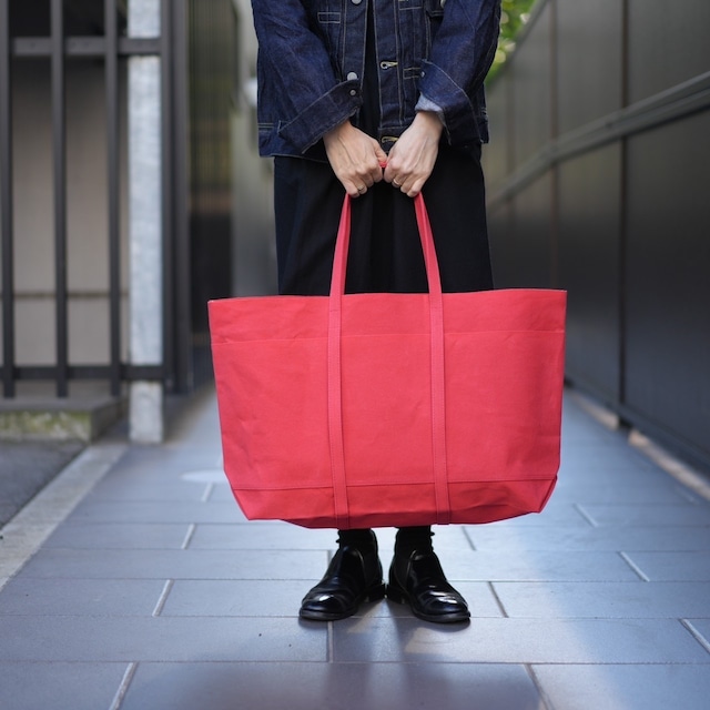 AMIACALVA(アミアカルヴァ) LIGHT OUNCE CANVAS TOTE(L) SCARLET  A151