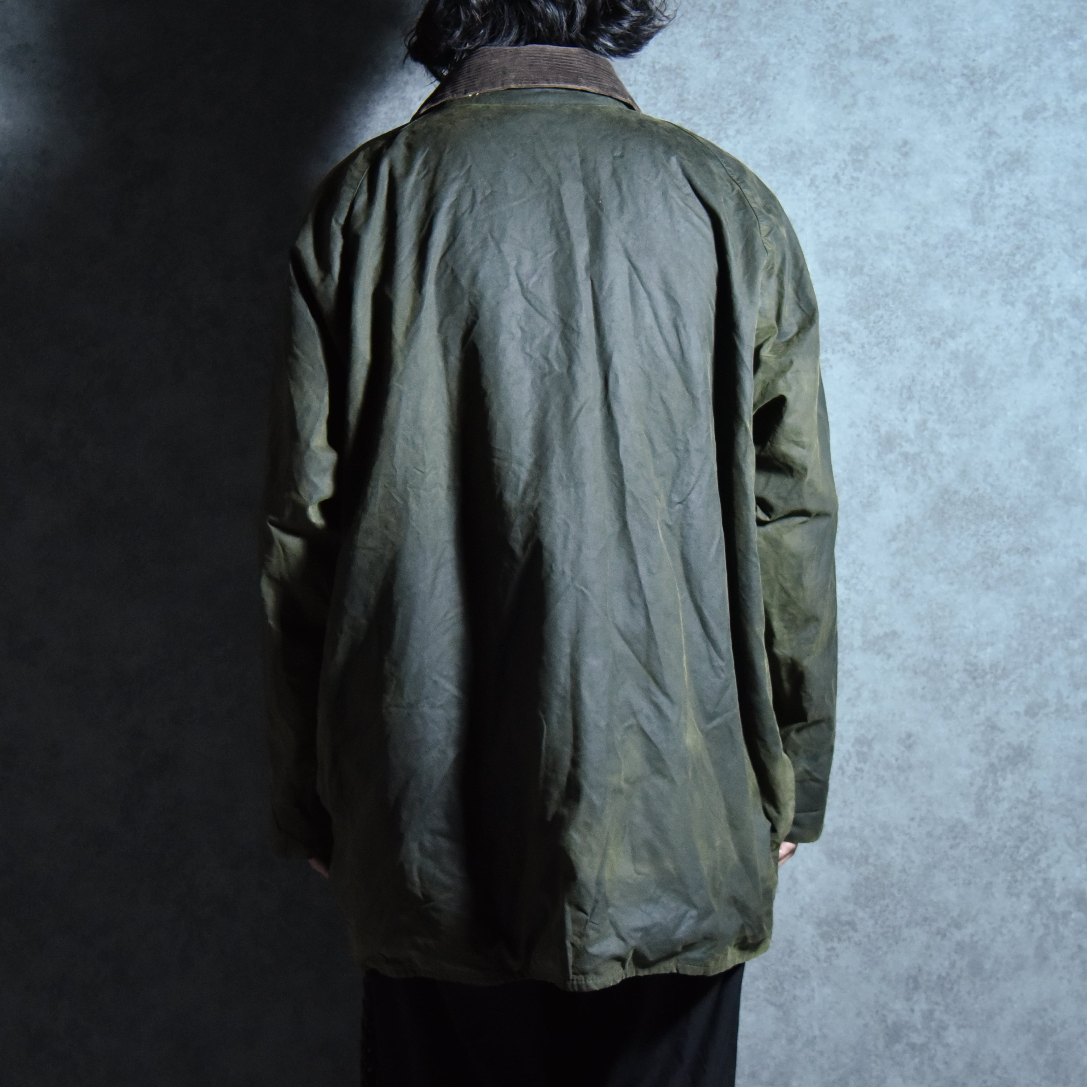 90s Barbour BEAUFORT Size46 バブアー ビューフォート 3ワラント