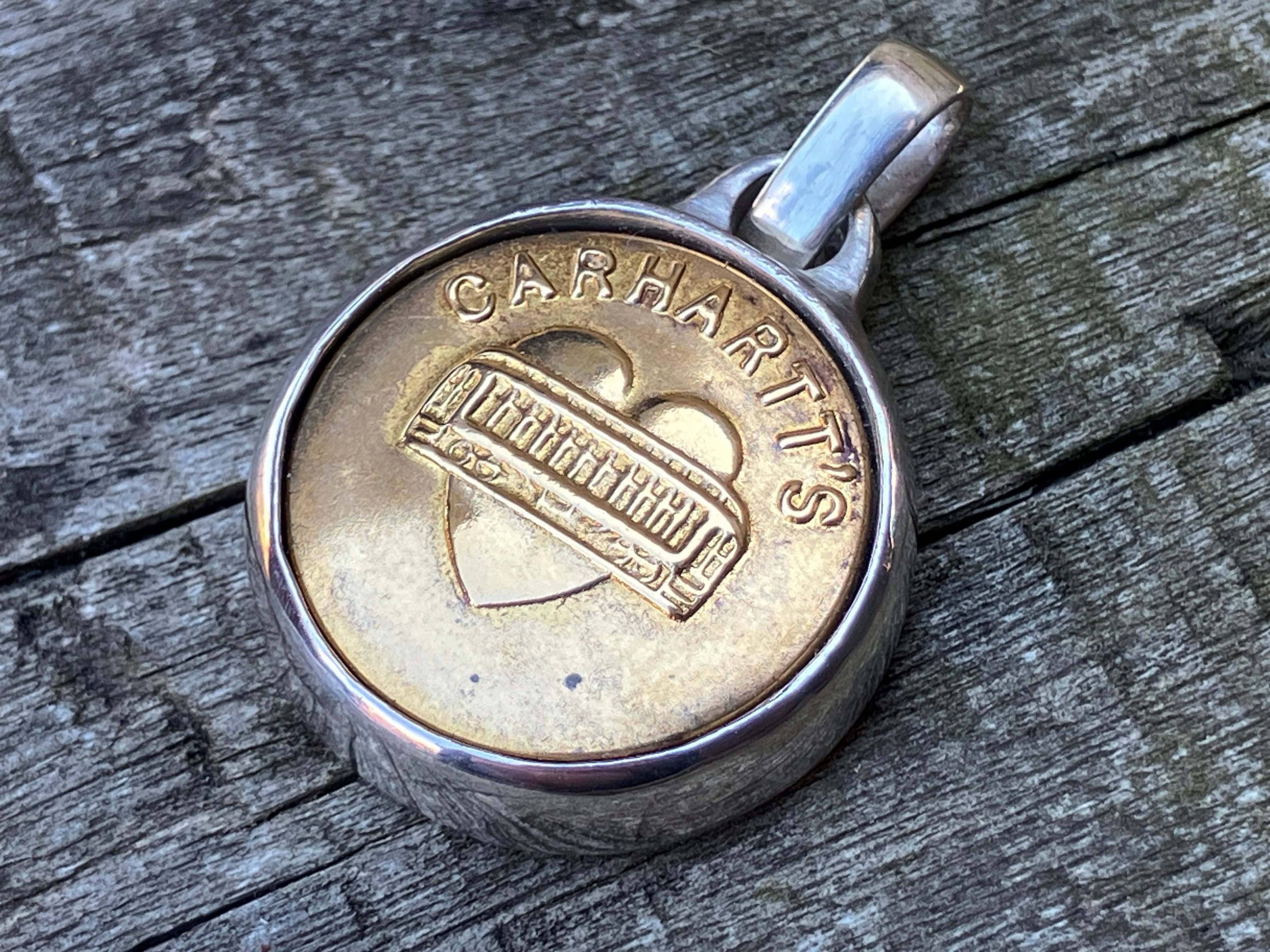 1910s〜CARHARTT CHANGE BUTTON SILVER 925 PENDANT TOP