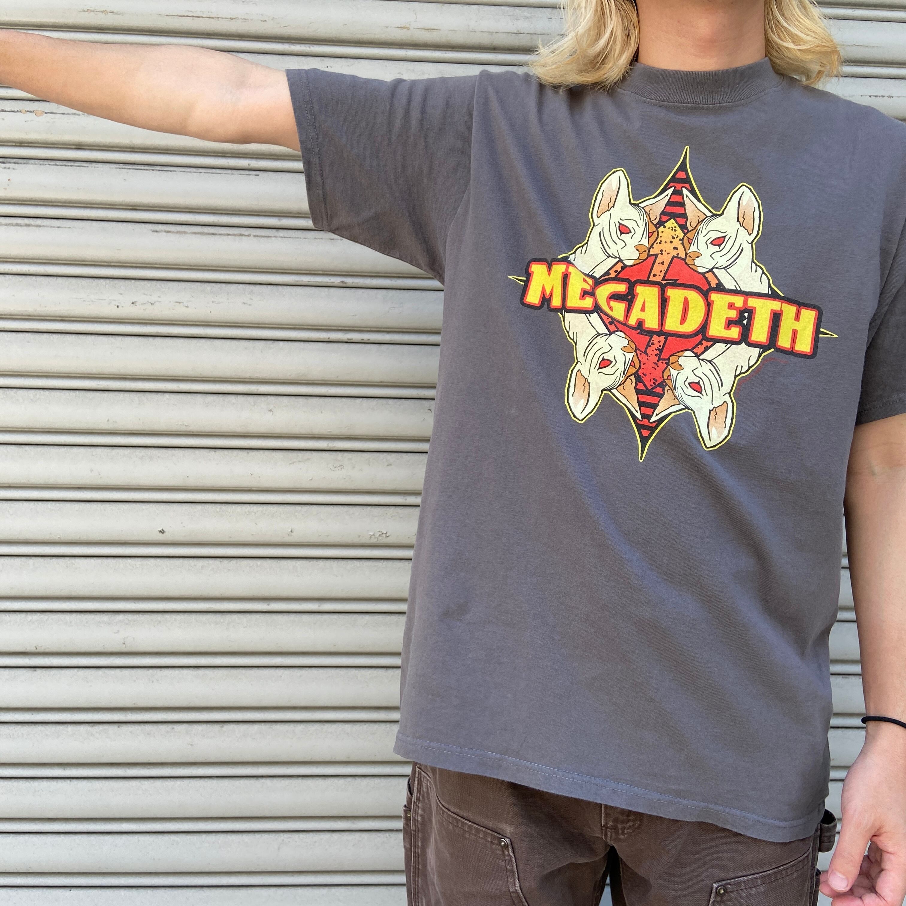 MEGADATH メガデス バンT リスク メタル バンドT L グレー | 古着屋 Uan