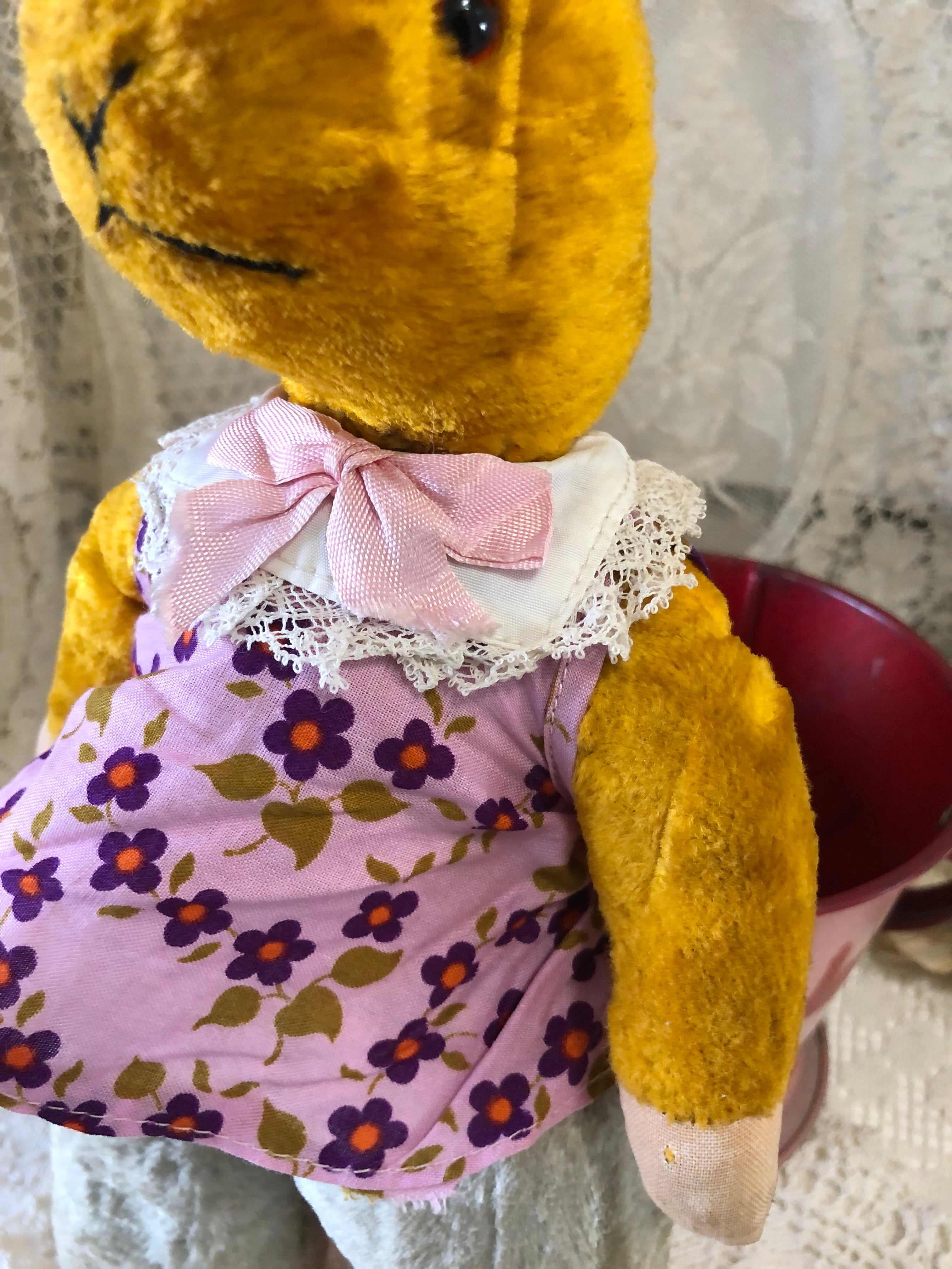 アンティーク バニー うさぎちゃん ピンクのバケツセット | le Verseau