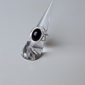 silver925 onyx ring R205