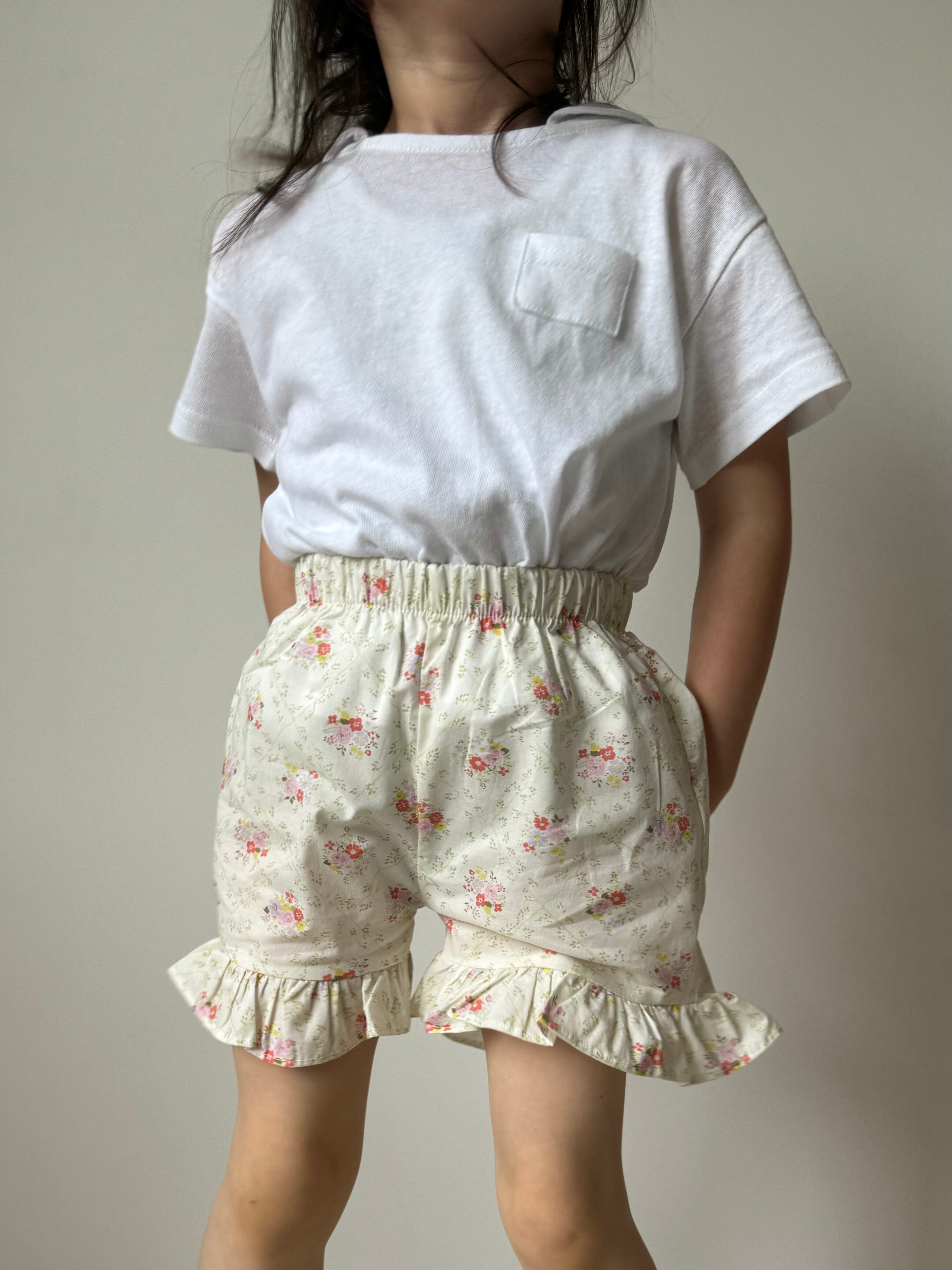 2パターンフリルショートパンツ(80〜120cm）3067