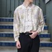 RETRO VINTAGE RETRO PATTERNED SILK100% LONG SLEEVE SHIRT/レトロ古着レトロ柄シルク100%長袖シャツ