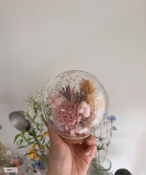 “母の日“　Flower  Dome  （boll  type）（nude pink）