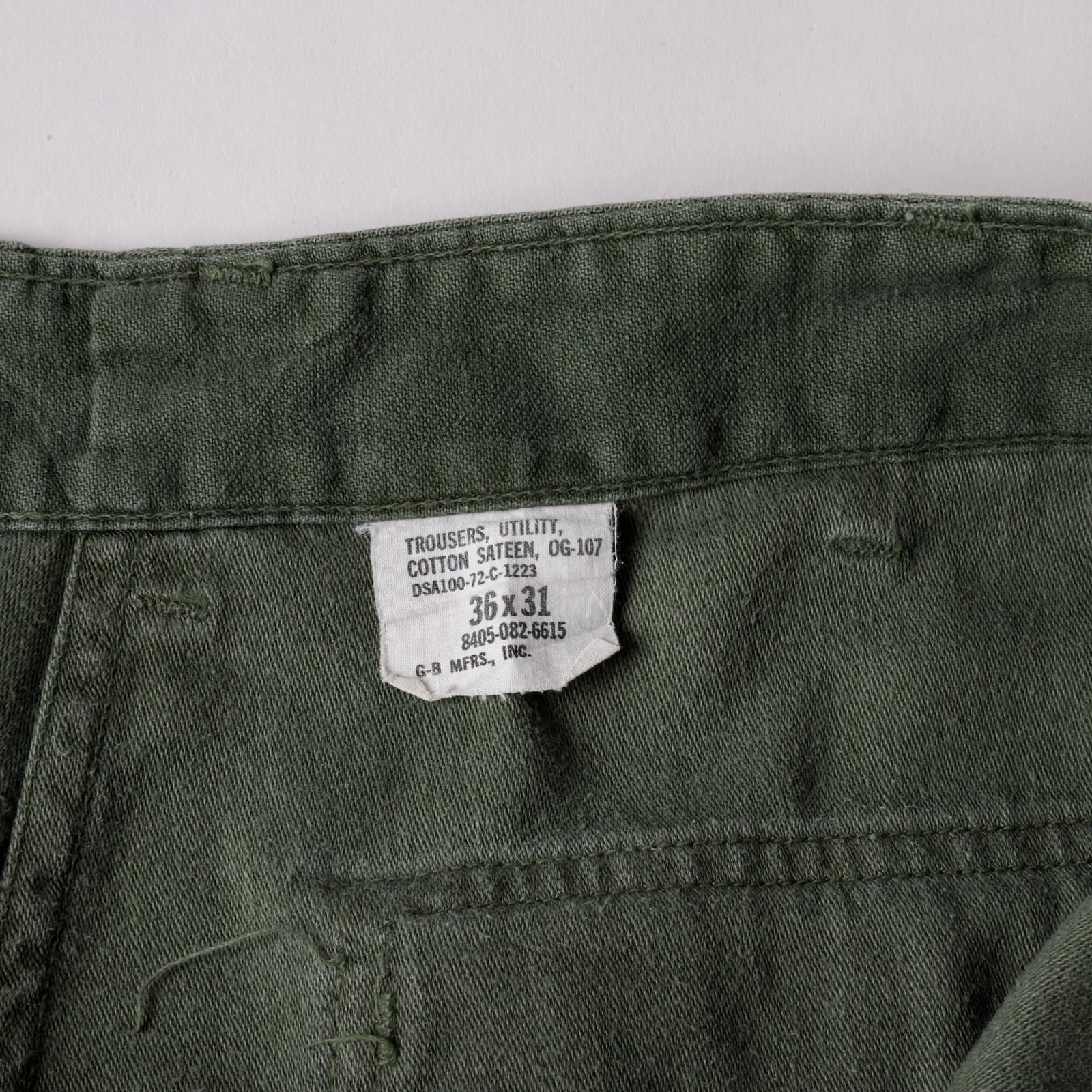 極美品】70s U.S.ARMY O.G 107 BAKER PANTS made in USA vintage W36