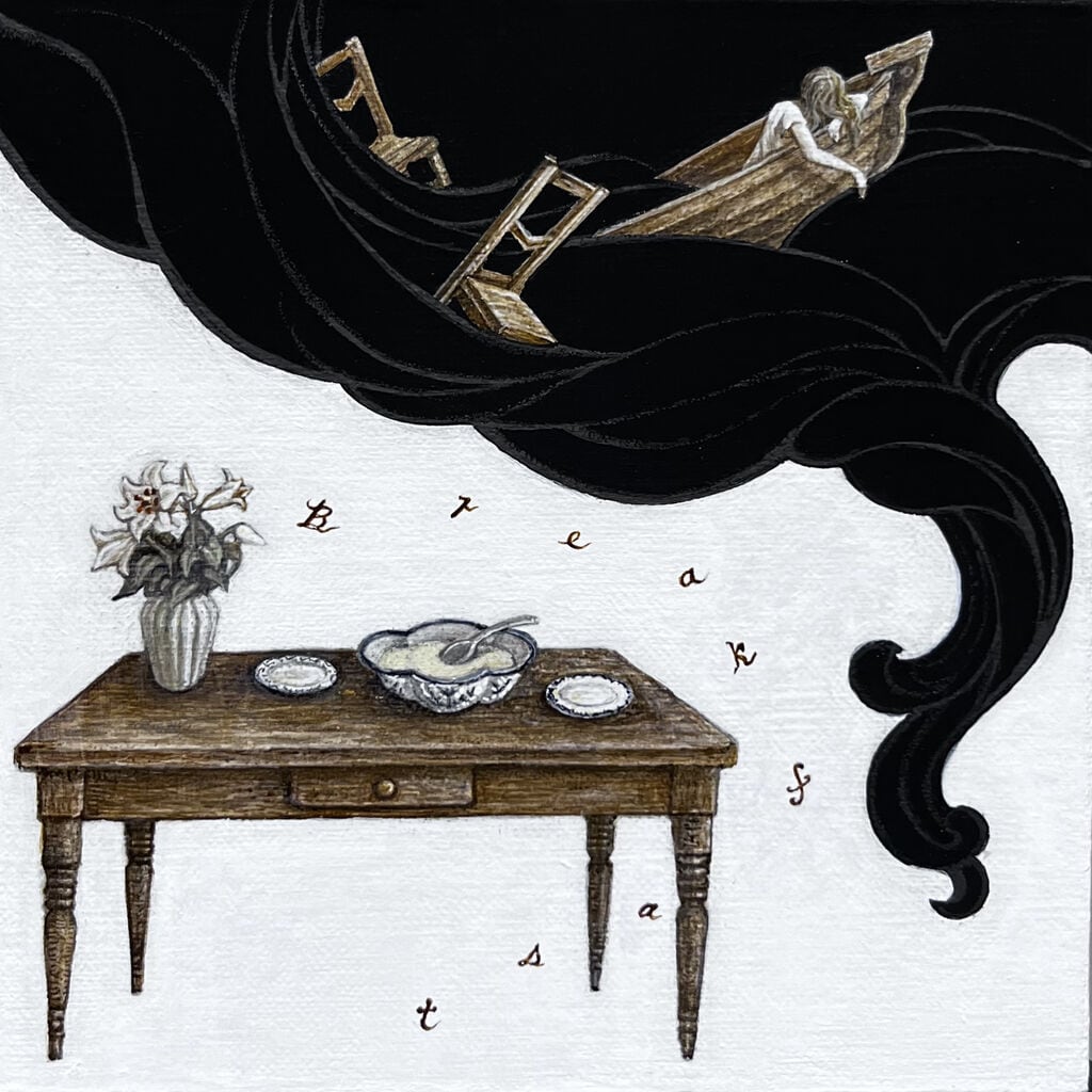 人気作家　長瀬萬純　影の肖像II 原画 人気作家 長瀬萬純 影の肖像II 原画 月を見る 作：長瀬萬純 | Gallery