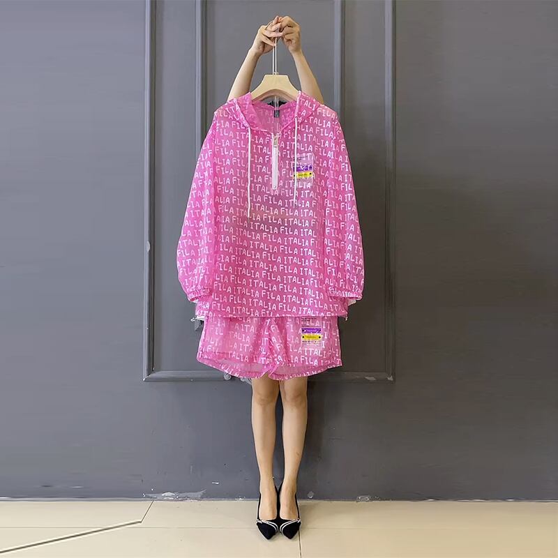 フードTシャツ レディースサマーショーツ ジャケット ロング 大きめサイズ 夏物 ブルマー ミックスインファッション25293453597