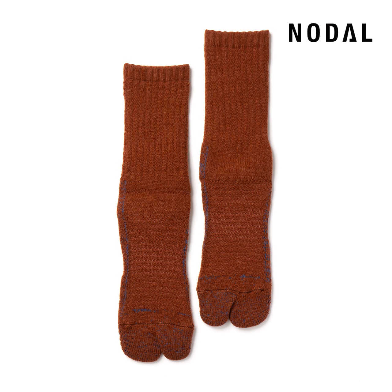 【DM便190円】NODAL 84N Wool Long Socks(Brown) ウールロングソックス
