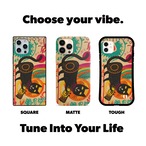 iPhoneケース 黒猫 ユーフォニウム 音楽｜金管楽器 北欧レトロ CAT036