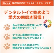 デンタルトイ チューリング 犬用おもちゃ 歯磨きおもちゃ S-M ベーコンフレーバー | ハーツ(Hartz) | デンタルケア | 歯みがき