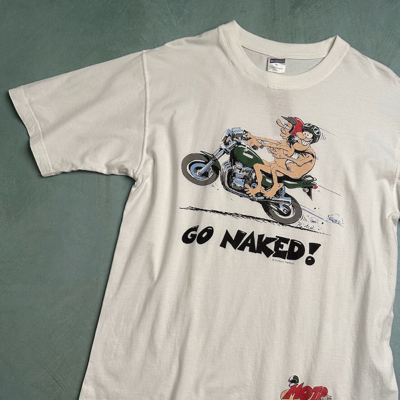90s エロT バイク Tシャツ 白 古着 | RUFFY