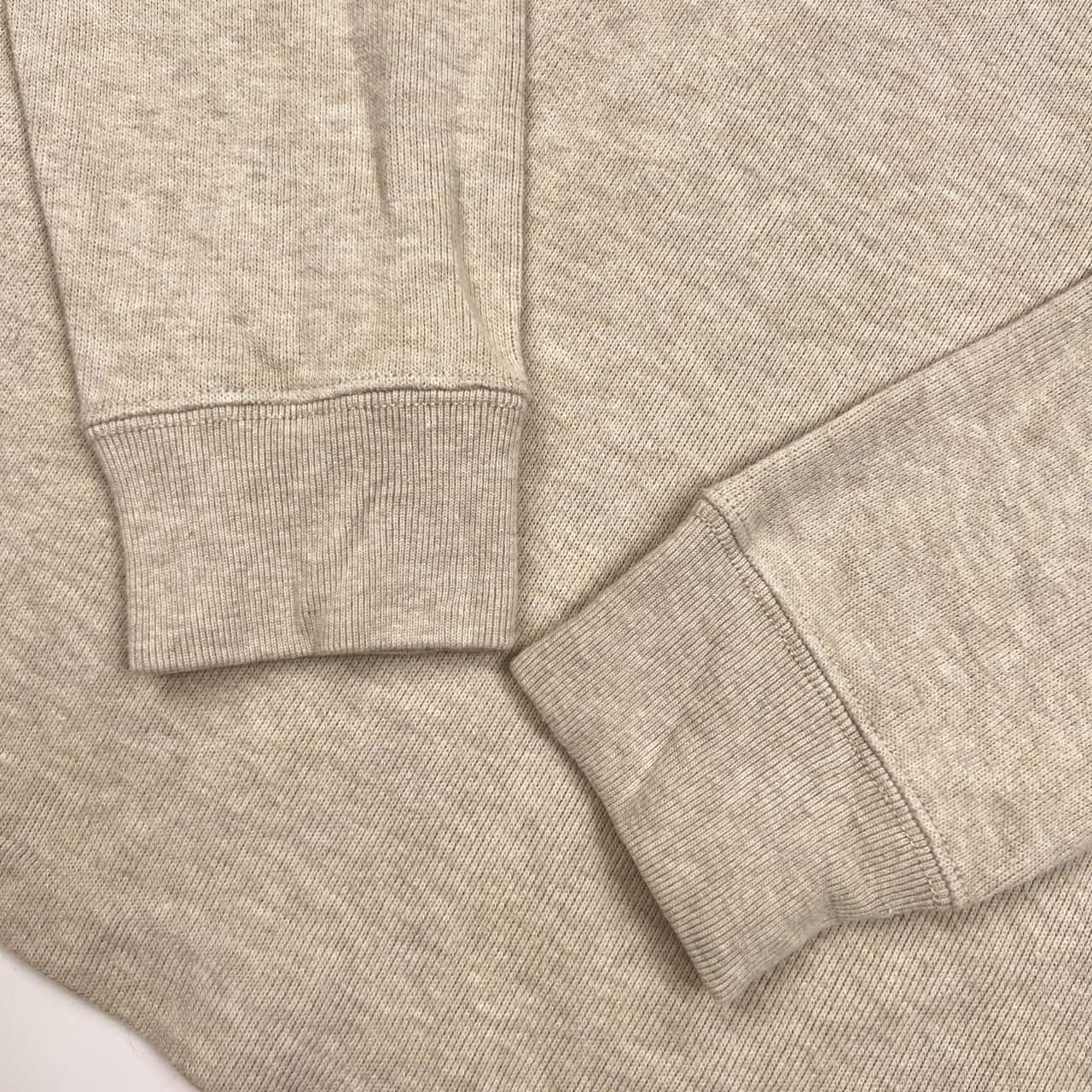 90s Polo by Ralph Lauren ラルフローレン ハーフジップ プルオーバー セーター トレーナー L/ライトベージュ メンズ ビンテージ