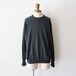 STILL BY HAND " Cotton/silk pullover ( GREEN CHARCOAL )"