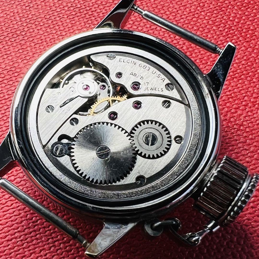 アンティーク 腕時計 ELGIN エルジン メンズ 手巻き 動作良好 OH済