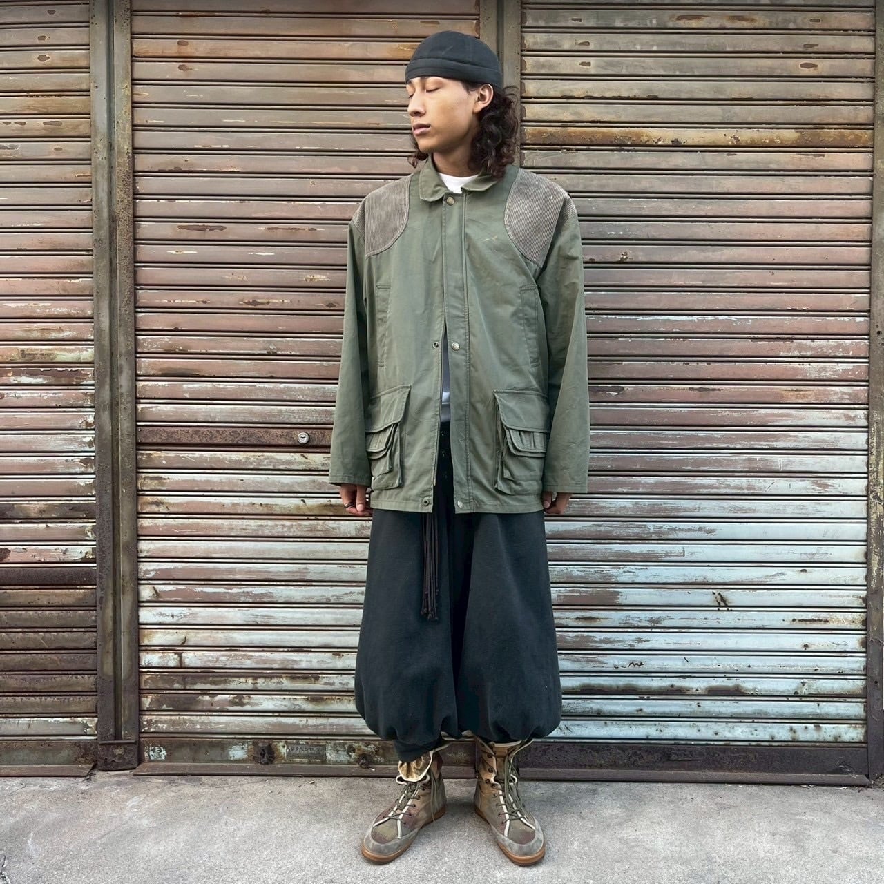 90s フランス製 Decathlon ユーロ ハンティングジャケット XL ダブル