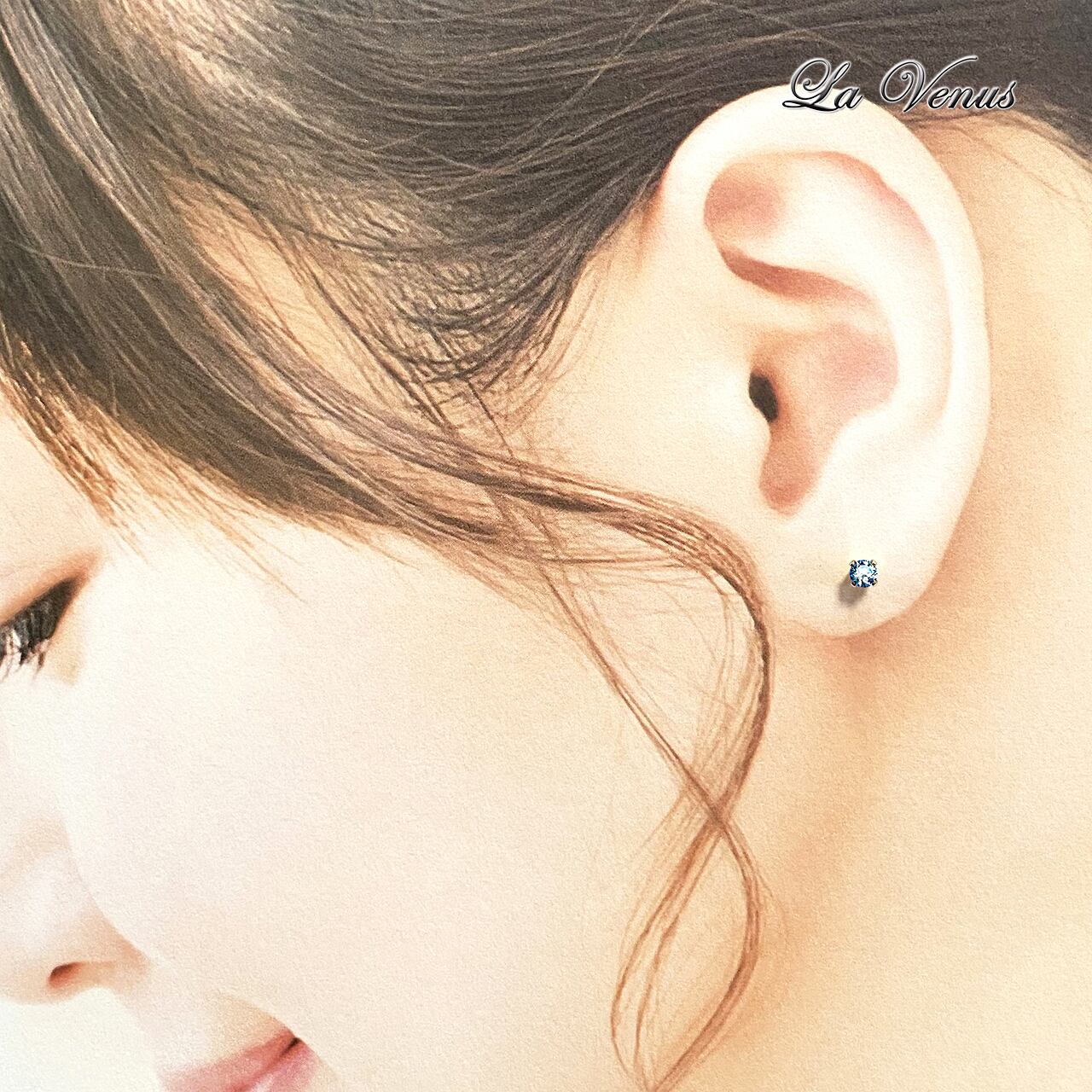 モアサナイト ピアス ストーン3mm モアッサナイト ペアピアス S925 