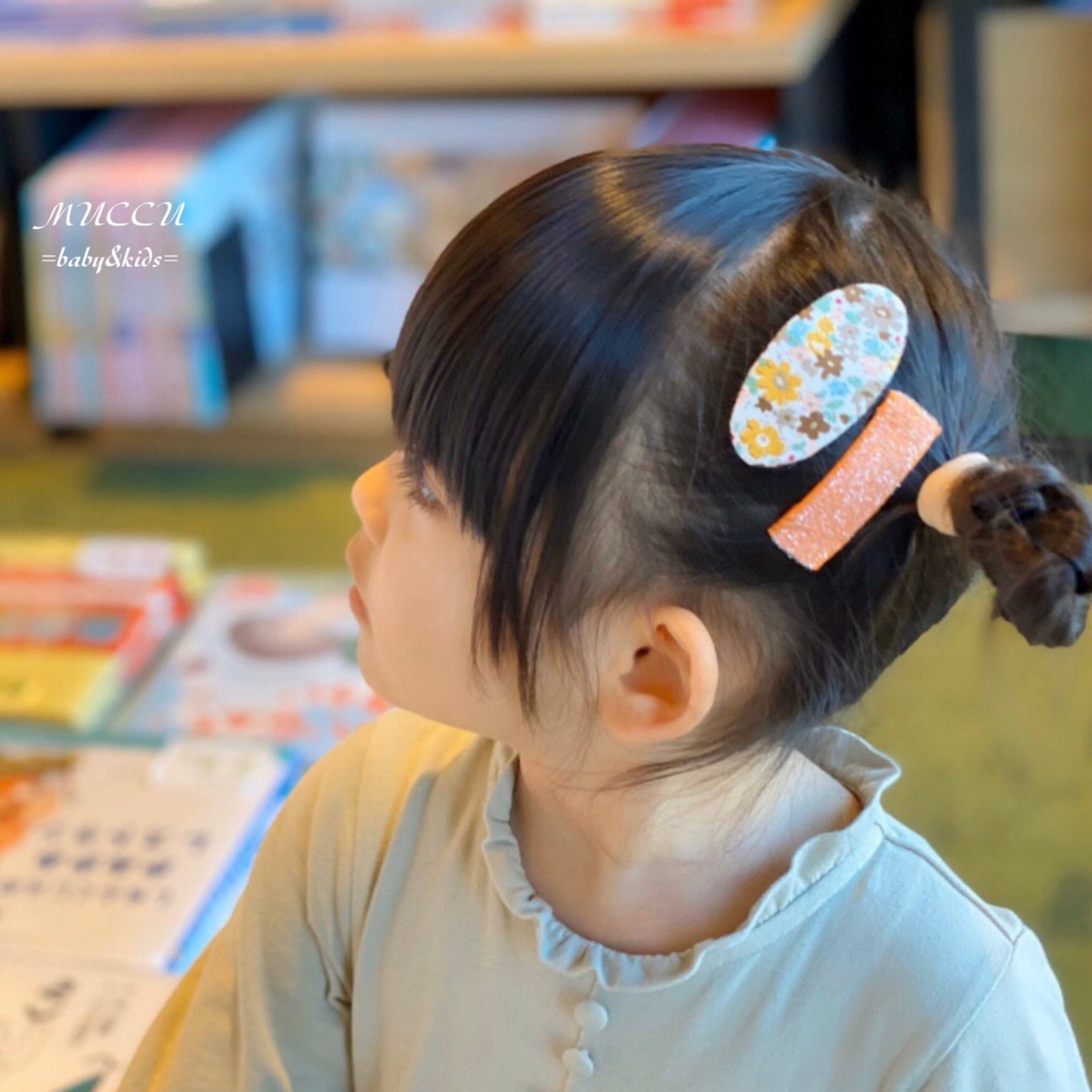 オーダーメイド♡ハートコーデュロイ♡ ベビーヘアクリップ 赤ちゃんヘアピン 秋冬 楽天市場】QUINCY MAE オーガニックコットン ベビー リボン ヘア