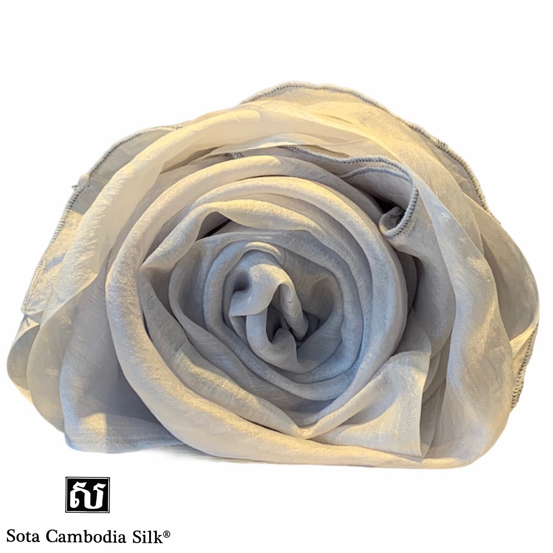 (完売) スカーフ シルクスカーフ 敬老の日 秋ファッション シルバー 夏ファッション シルクスカーフ紫外線対策 AIRY SCARY カンボジアシルク シルク スカーフ