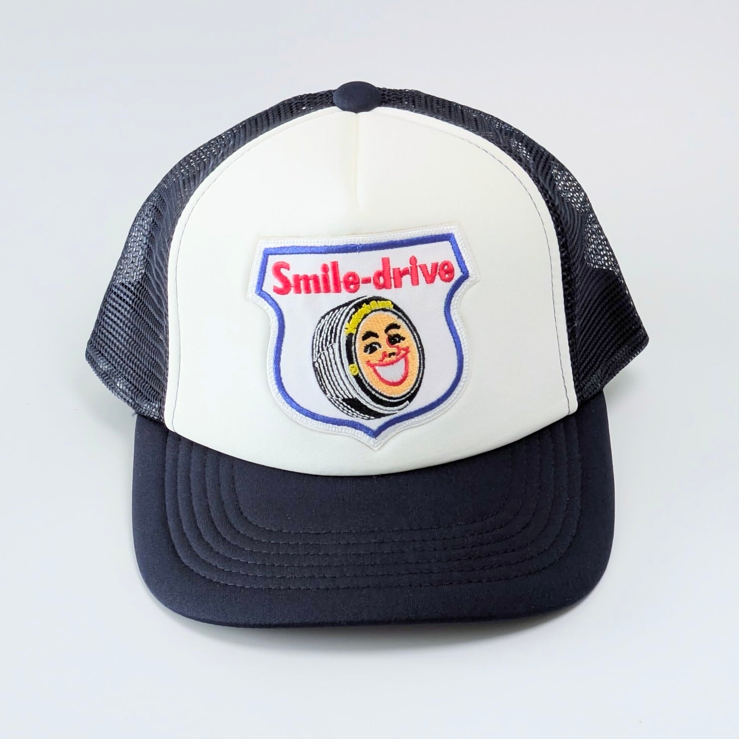 【 Mesh Cap / メッシュキャップ 】 スマイレージ (Smile-drive) / 横浜ゴム / ヨコハマタイヤ / DARK NAVY / レーシングキャップ / ベースボールキャップ 〚アメリカン雑貨 アメトイ〛