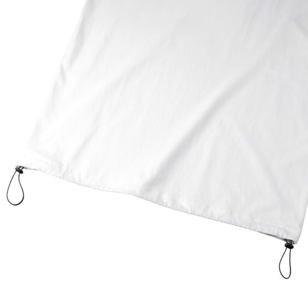 TURN AROUND Drawcord Tee -White-　[T0018]