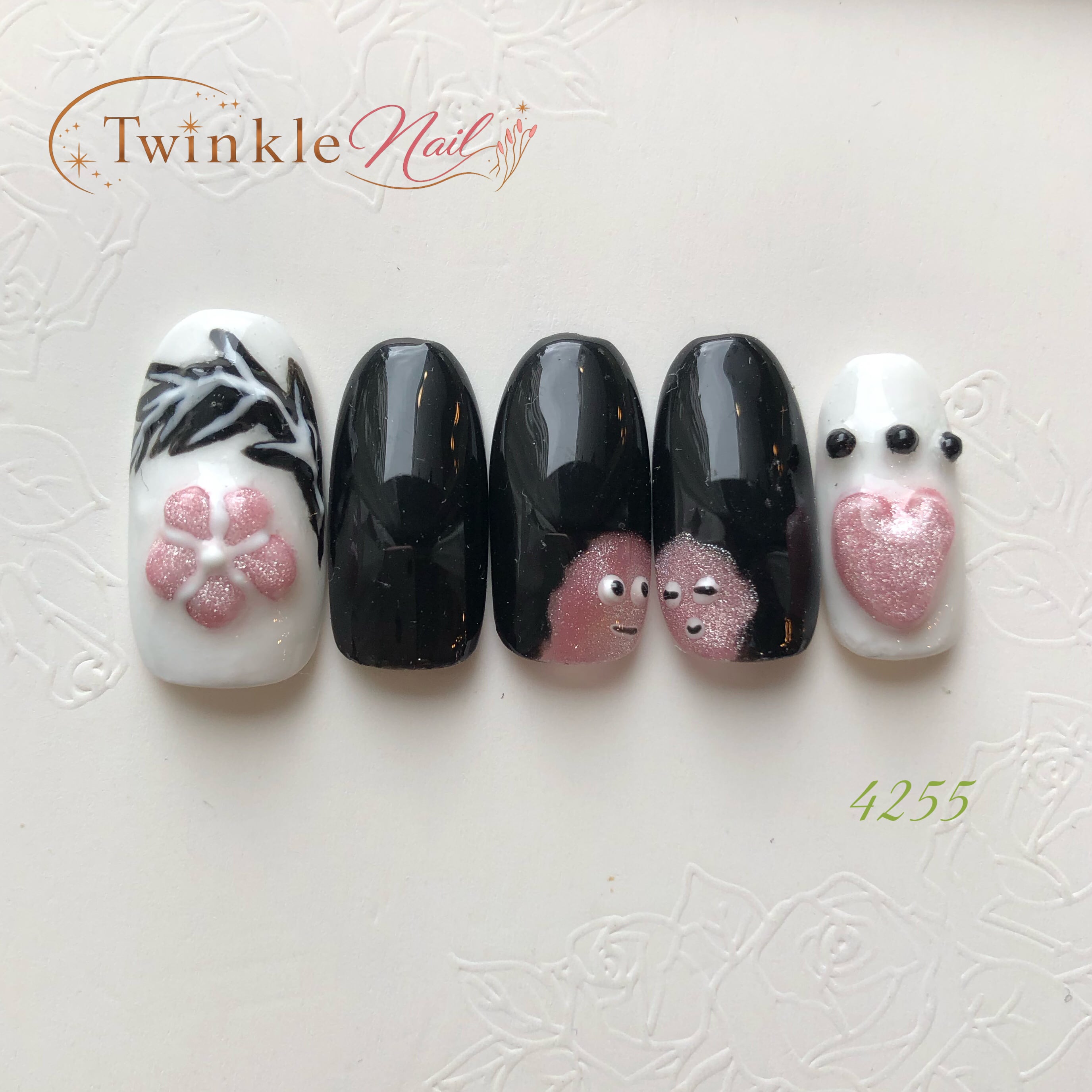 ネイルチップ【4255】韓国ポップネイル | Twinkle Nail