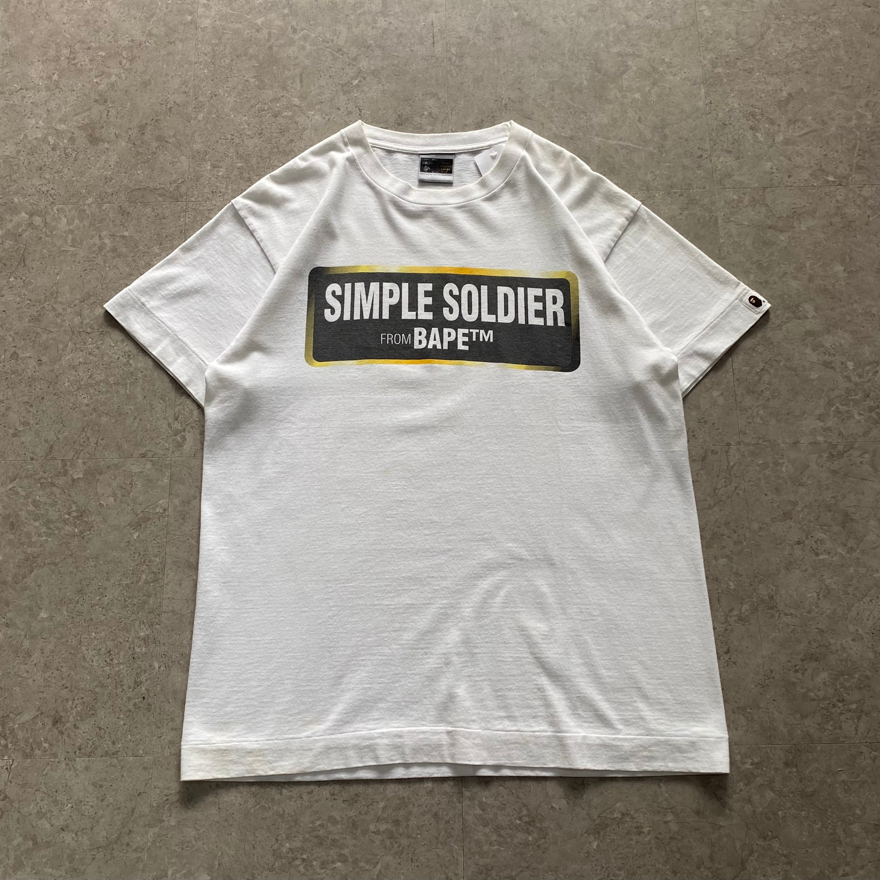 00s A BATHING APE "simple soldier" T-shirt【仙台店】