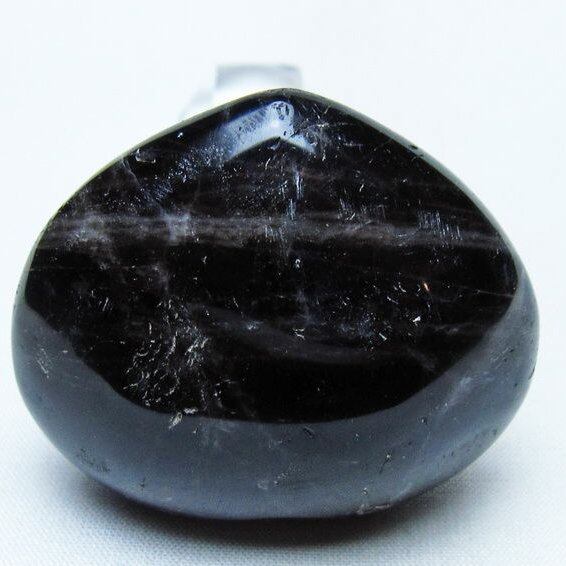 モリオン 置物 ハート 黒水晶 一点物 145-1934