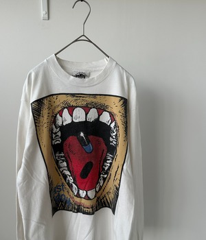 -Anarchic Adjustment- Vintage 90s M Long Sleeve Print T-Shirt made in USA