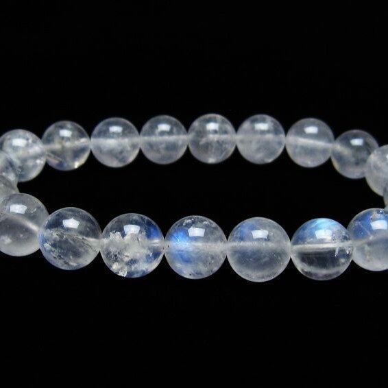 ムーンストーン ブレスレット 10mm 一点物 メール便可 [M便 1/10] 111-44519