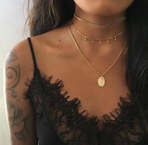 Medai layer necklace (メダイ レイヤーネックレス)