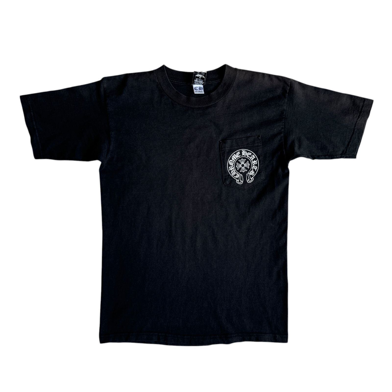90s-00s OLD CHROME HEARTS Tバー CHクロス ホースシュー ポケット