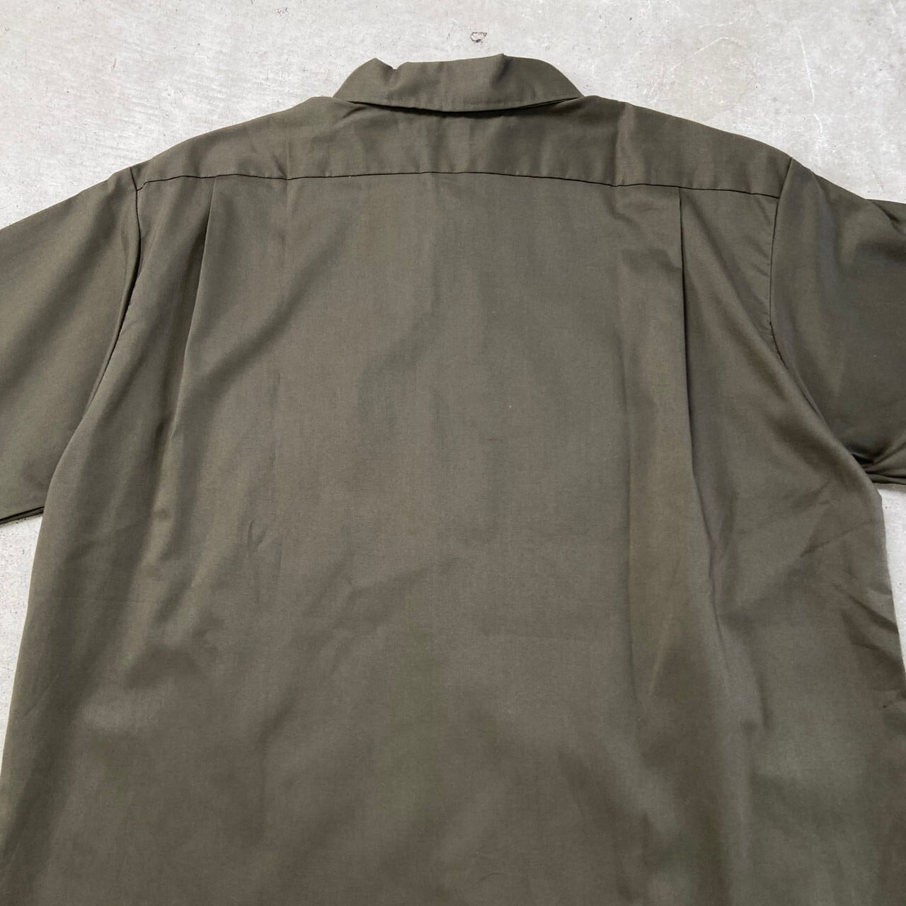 70年代 Lee リー 半袖ワークシャツ チェーン刺繍 メンズL相当 古着 70s  