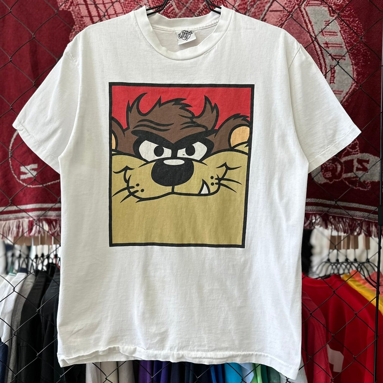 90s USA製 ルーニーテューンズ ワーナーブラザース キャラクター系 半袖Tシャツ シングルステッチ デザインプリント L 古着 古着屋 埼玉  ストリート オンライン 通販 アメカジ ビンテージ