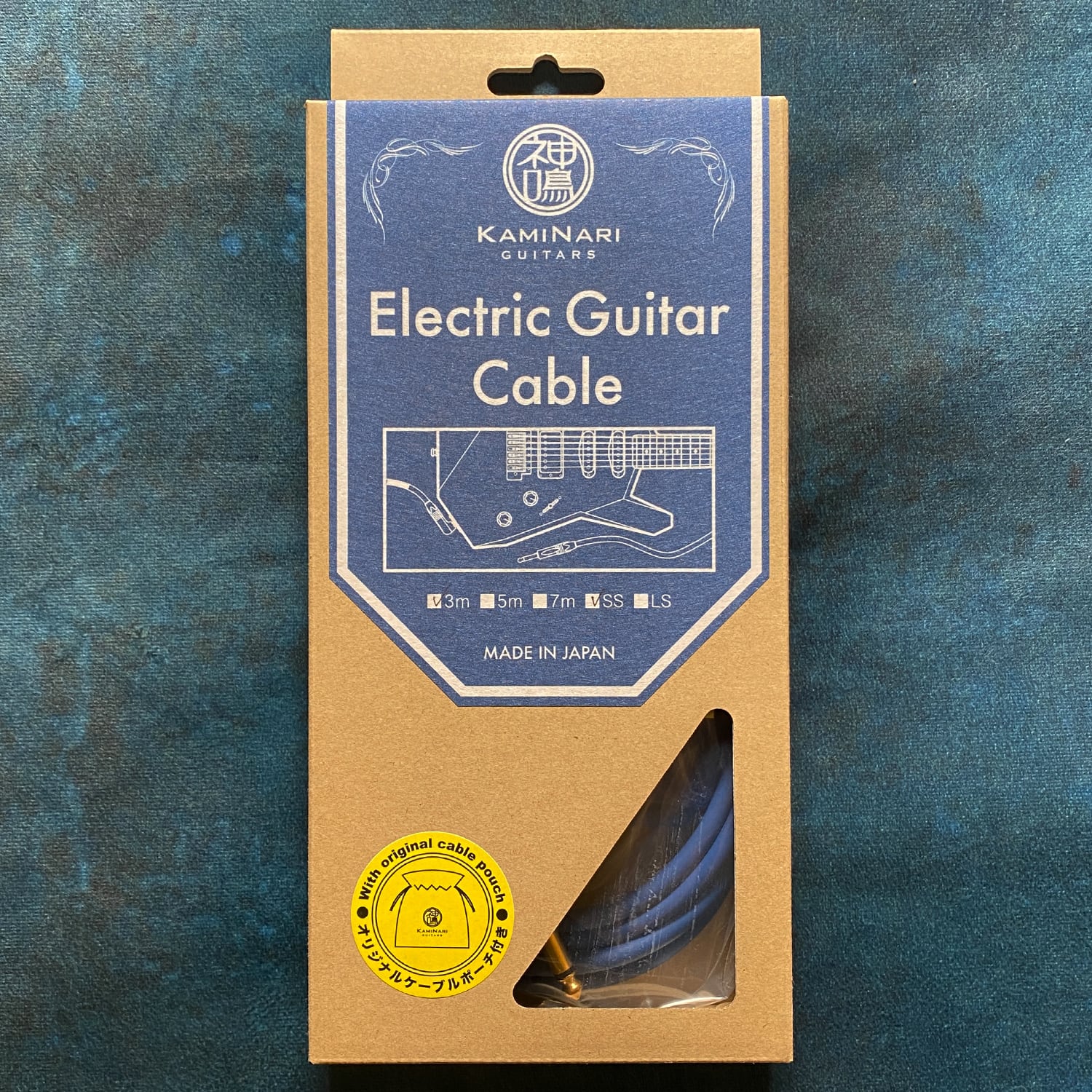 Electric Guitar Cable 3m | KAMINARI YOKOHAMA