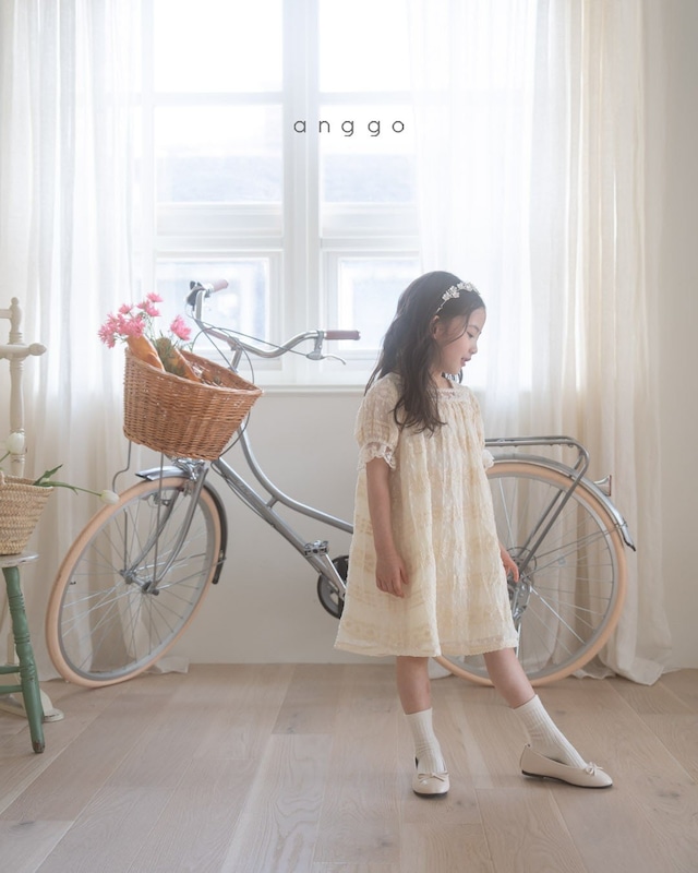*即納* anggo いちごクリームワンピース