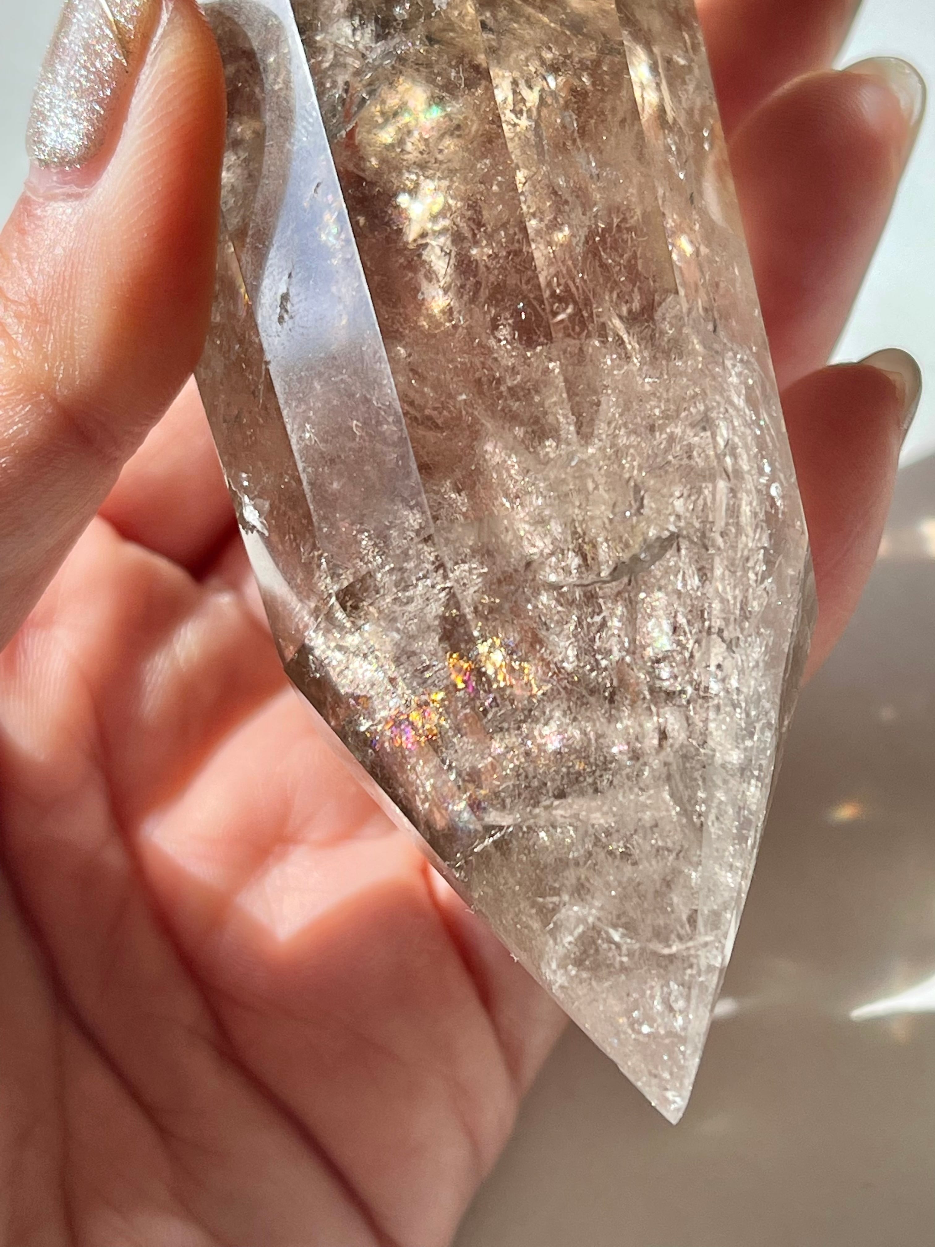 究極のヴォーゲルワンド(レインボースモーキークオーツ）