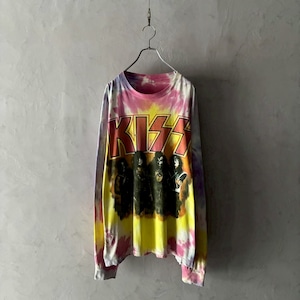 -KISS- 90's tie-dye world tour L/s T-shirt