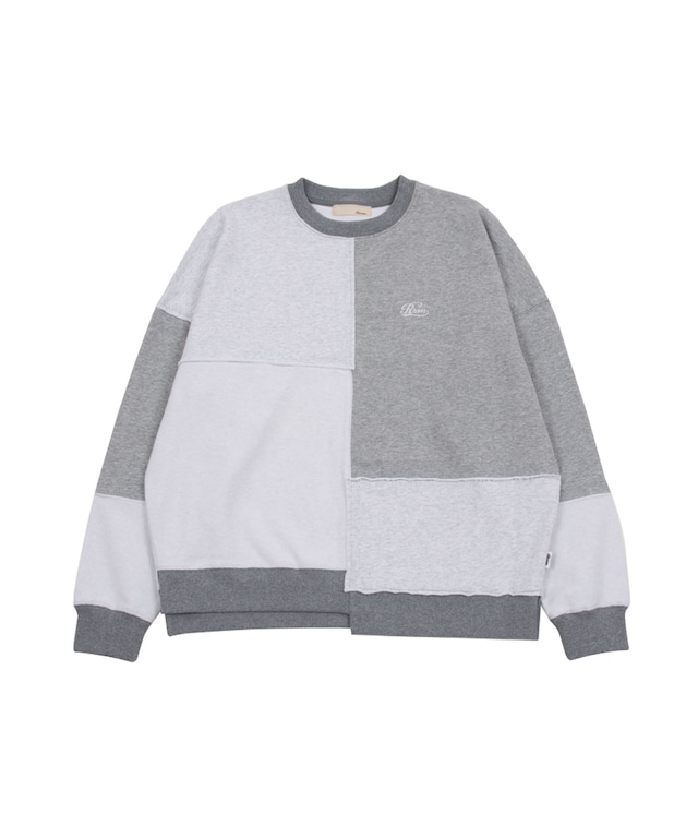 【#Re:room】COLOR PATCHWORK SWEAT BIG TRAINER［REC730］