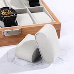 腕時計収納ケース 10本用 ガラス蓋 ウォッチボックス 時計ケース 天然素材 取り外し可能クッション ディスプレイケース