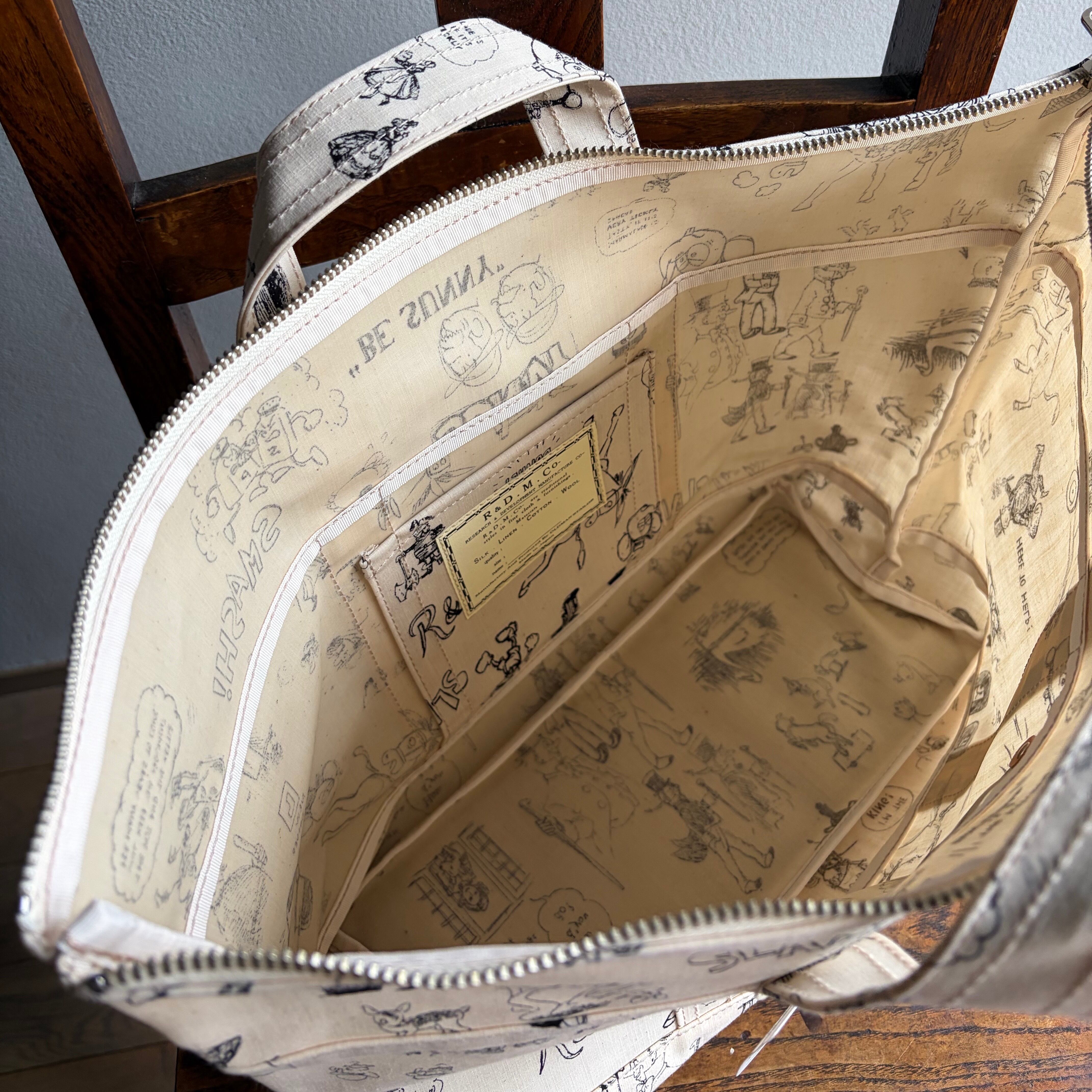 R&D.M.Co-/OLDMAN'S TAILOR オールドマンズテーラー GRAFFITI TOTE BAG