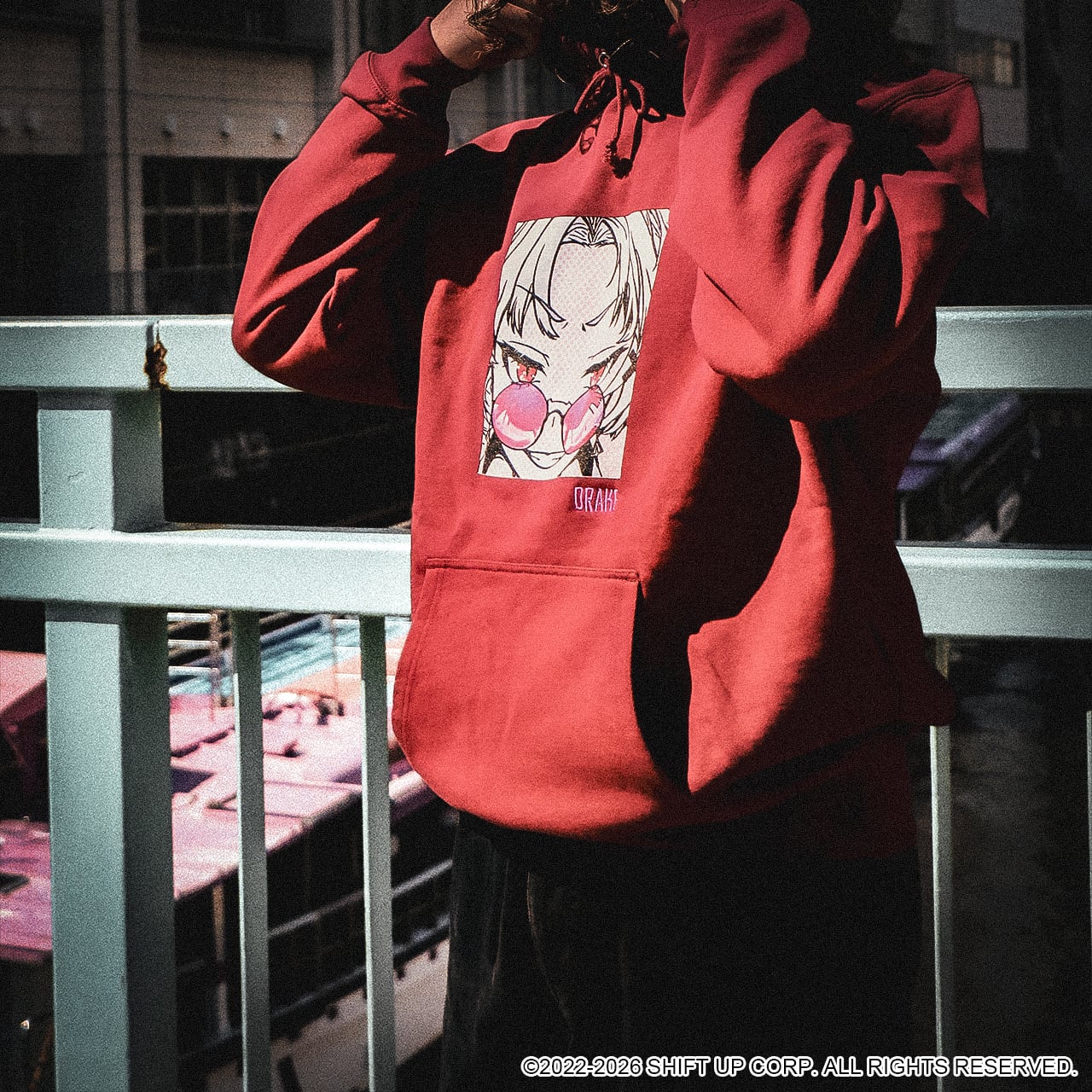 ストア限定】勝利の女神：NIKKE パーカー ドレイク（ボルドー）L/XL