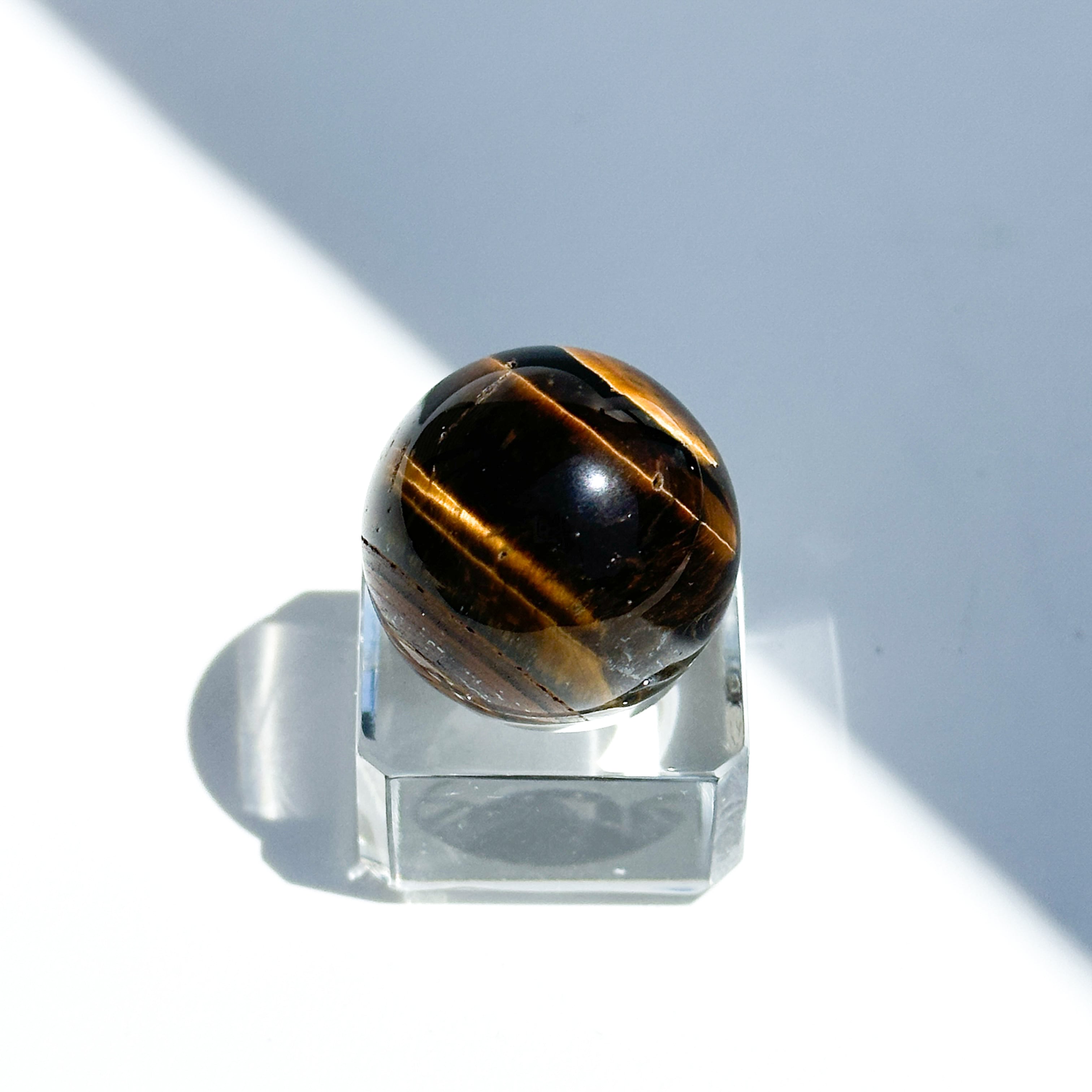 タイガーアイ スフィア（丸玉）53◇ Tiger's eye ◇天然石・鉱物