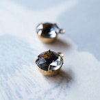 1920's ドイツ ローズカットのストーンチャーム(ブルー・2コ)