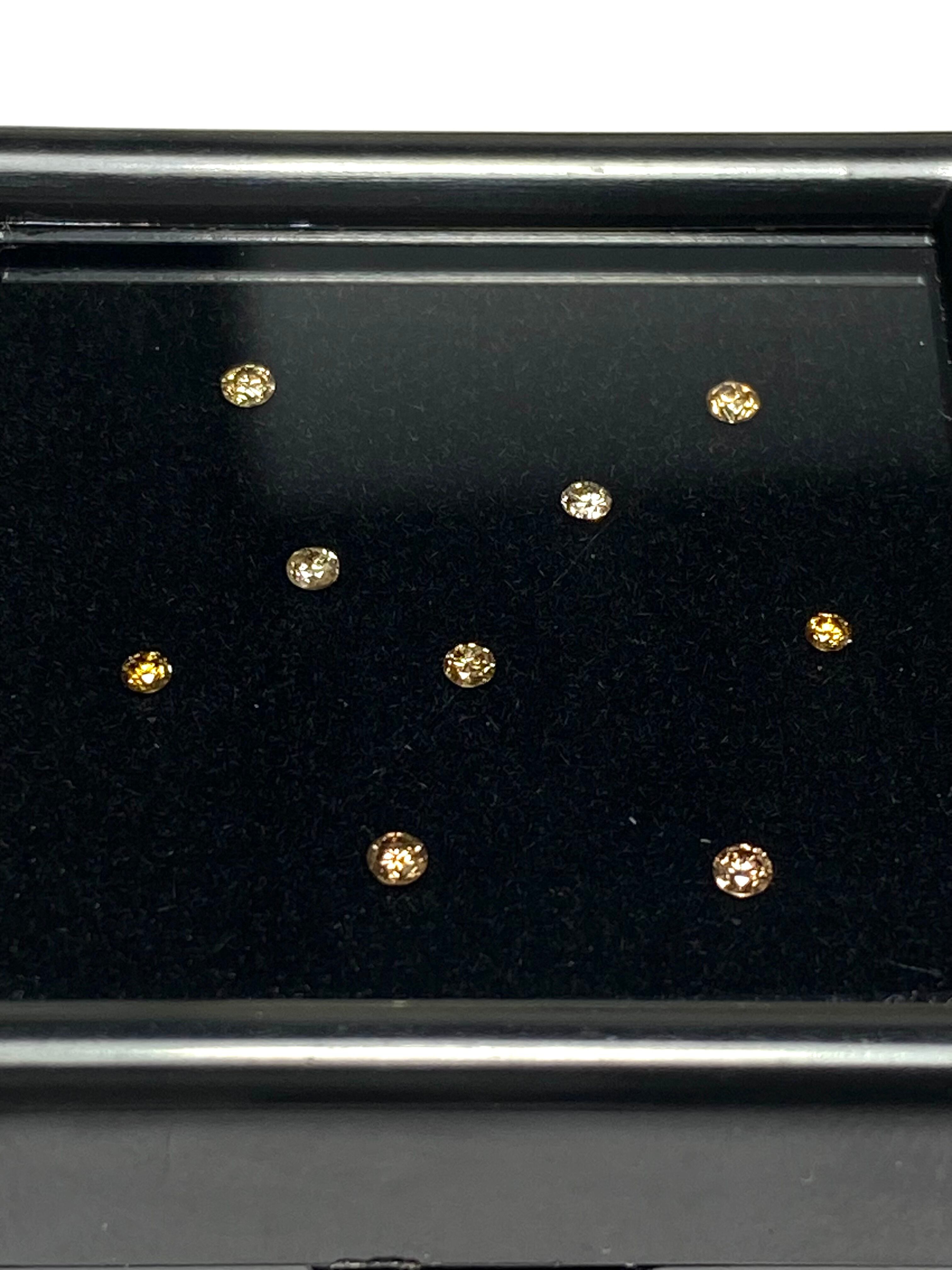 27.蛍光三色ダイヤモンド9石BOX③［No.HA-4284］ | デザインアトリエ