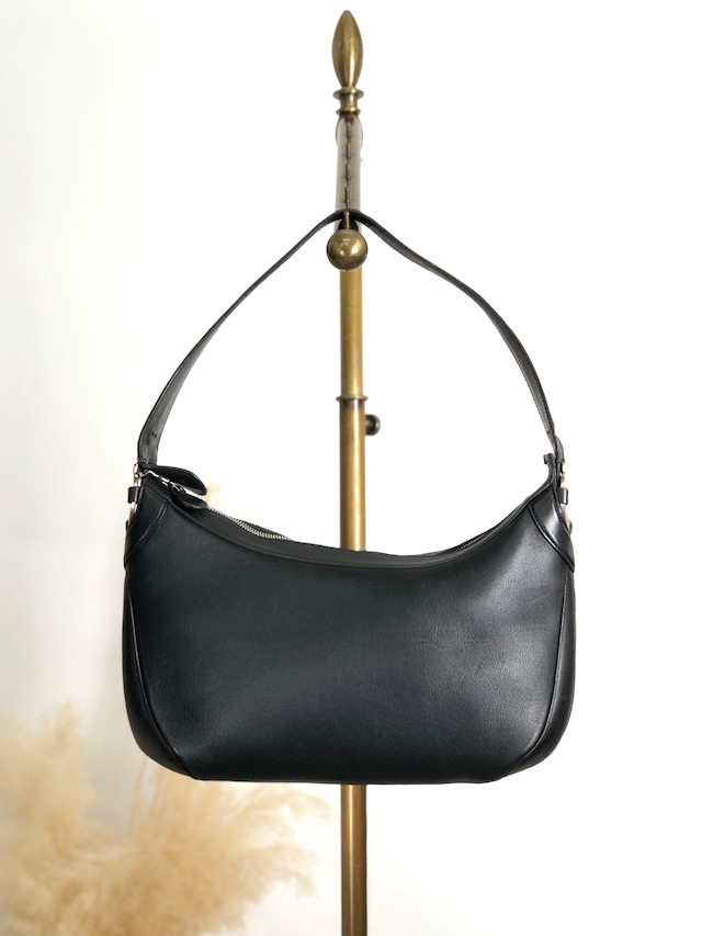 Salvatore Ferragamo サルヴァトーレ フェラガモ ハンドバッグ ブラック ガンチーニ レザー セミショルダー AF-21 4358 vintage ヴィンテージ オールド xn4ijj