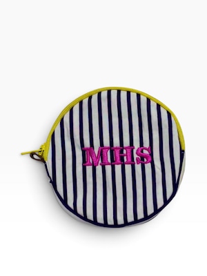 播州織 round pouch