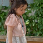 【 OREN / 予約 】(kids) Chacha Linen Cardigan